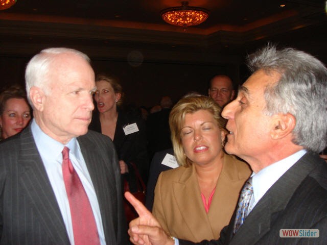 A discussion between Senator John McCain and Dr Chahine