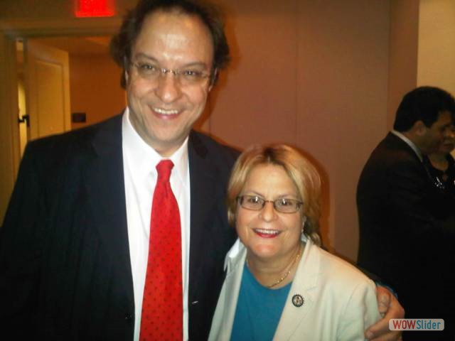 Mr Toufic Baaklini with Congreesswoman Ileana Ros-Lehtinen Chair of Foreign Relations Committee