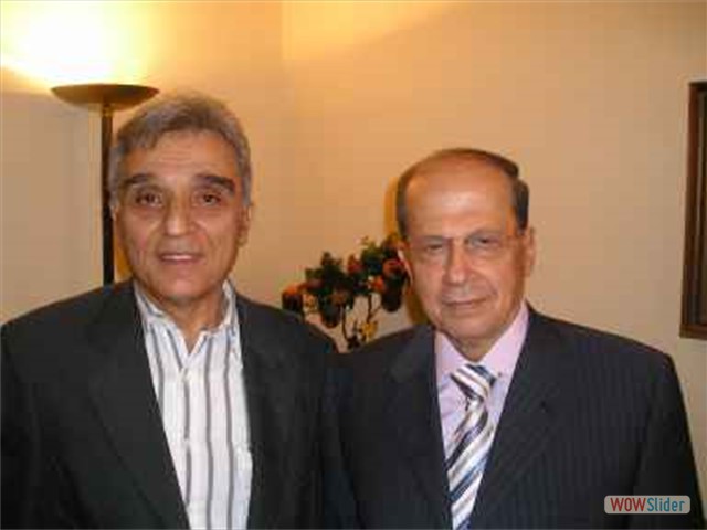 Dr Chahine with General Aoun