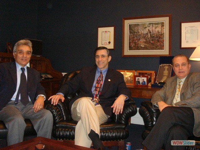 Dr Chahine & Mr Sabban with Congressman Darrell Issa