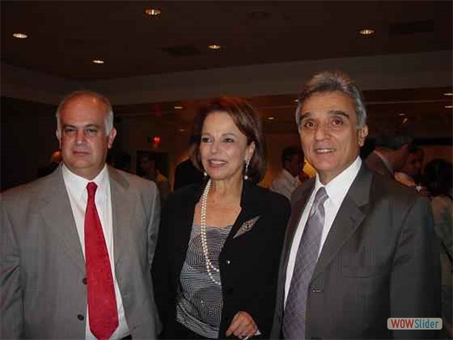 Mr Moawad with Minister Niayla Moawad and Dr Charhine