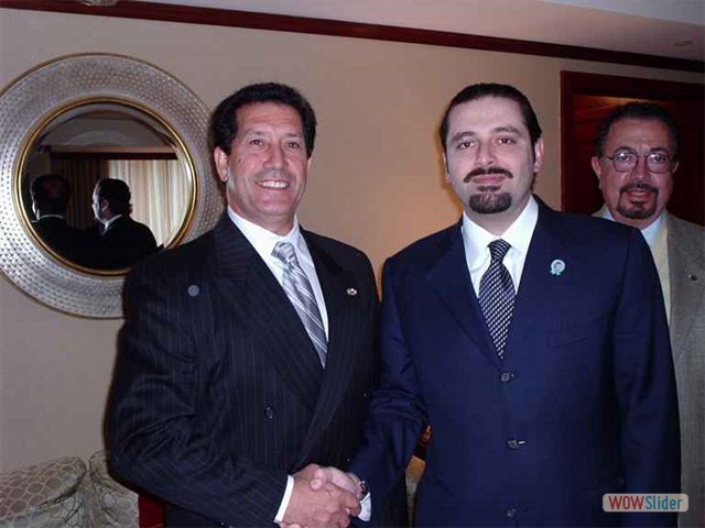 Sayed Mustafa Nassar with Shiekh Saad Hariri